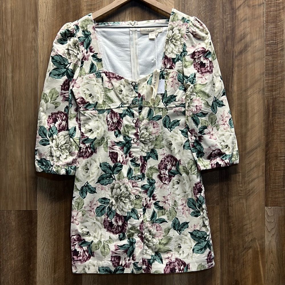 SALTWATER LUXE - Vintage Ivory Mini Dress